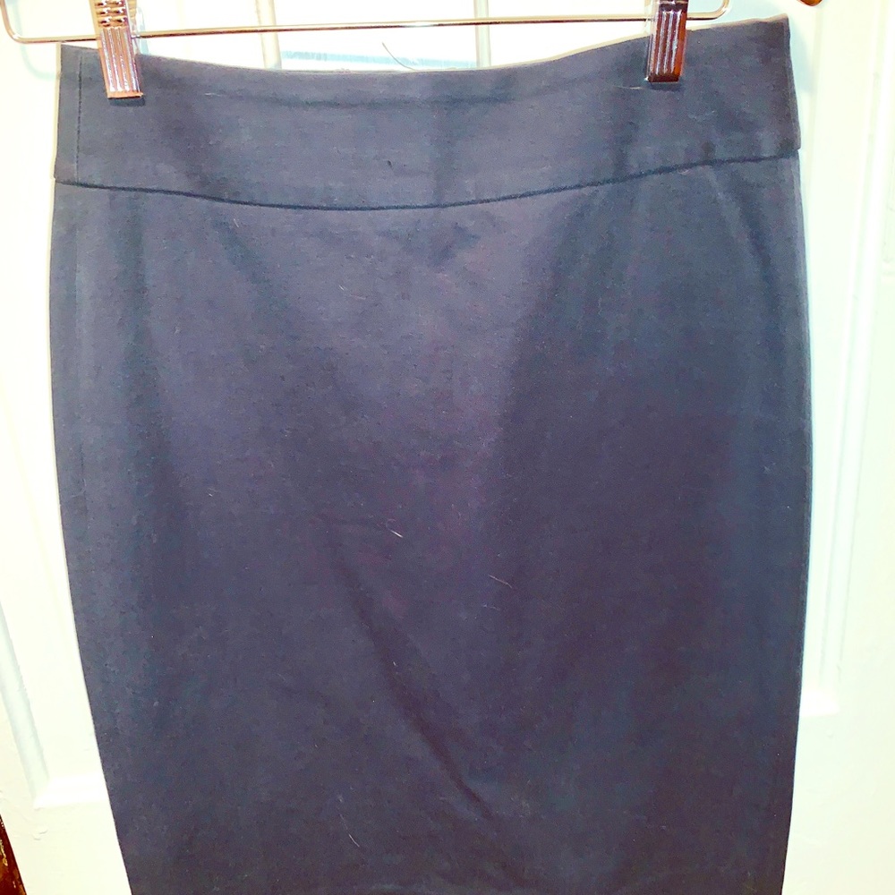 Banana Republic navy stretch pencil skirt